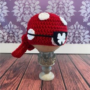 Crochet Pirate Hat & Eyepatch